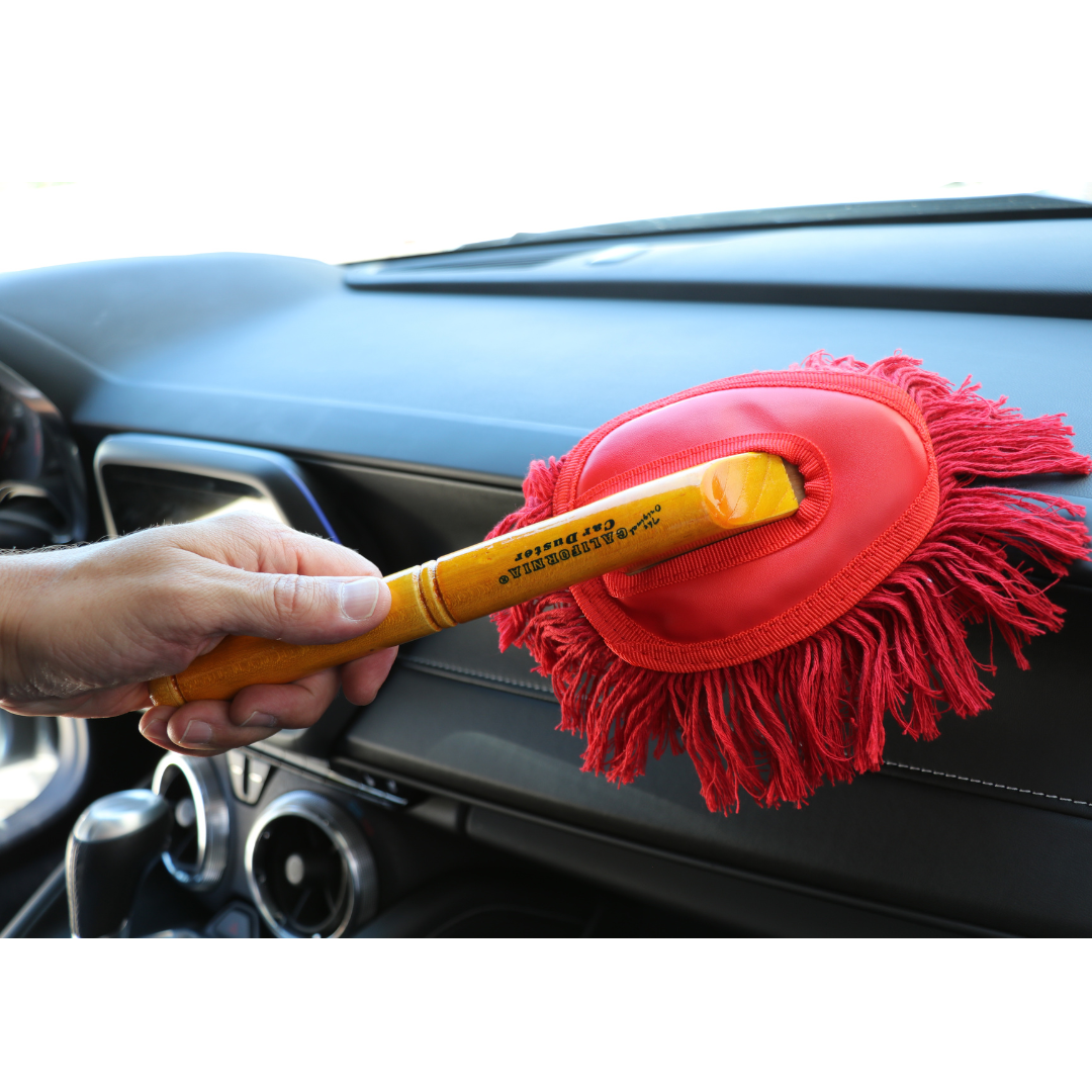 The Original California Car Duster With 26 Wood Handle