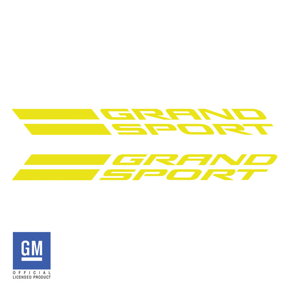 C7 Corvette Grand Sport Fender Vent Logo Overlay Decals