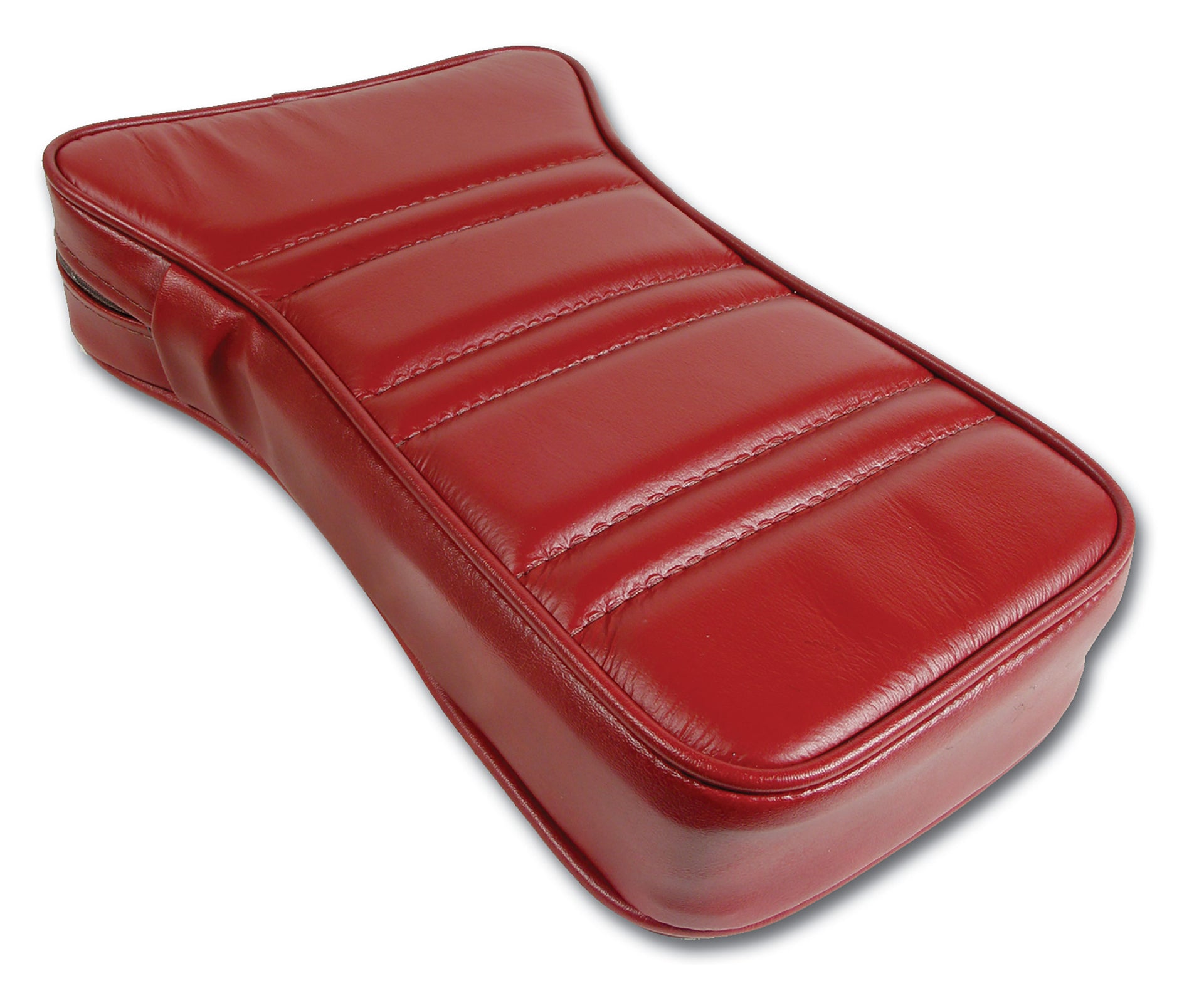 1976-1976 Corvette Reproduction Center Armrest - Firethorn Leather W/Vinyl-424934-Corvette-Store-Online