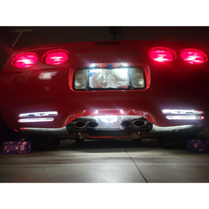 C5 Rear Fascia LED Lighting Kit with Exhaust Enhancer Plate Lighting Kit