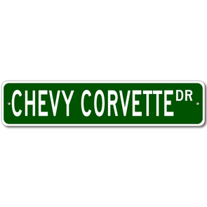 Chevy Corvette Dr - Aluminum Street Sign
