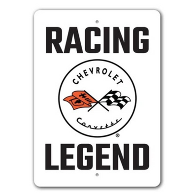 C1 Chevy Corvette Racing Legend - Aluminum Sign