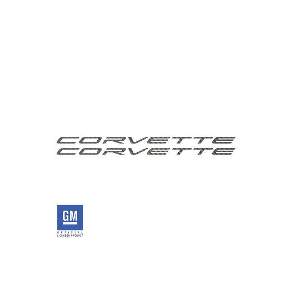 Corvette Side Skirt Vinyl Decals - Corvette Script