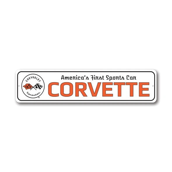 C1 Corvette America's First Sports Car - Aluminum Sign